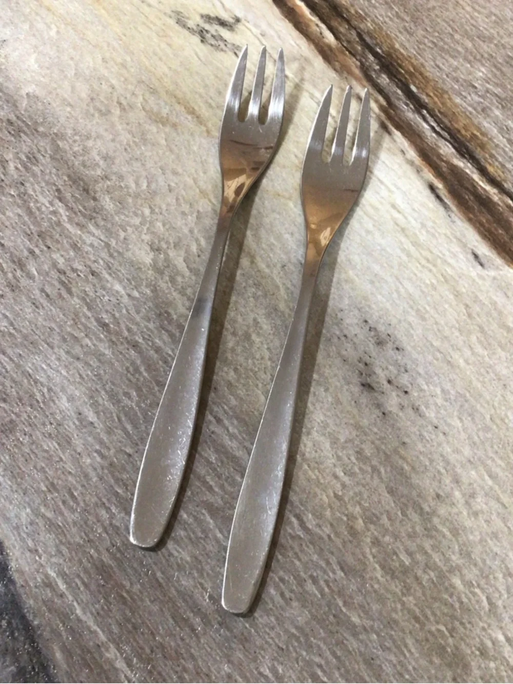 Vintage WMF Cromargan Cocktail Seafood Forks Set of 2 Stainless Steel Germany 6”